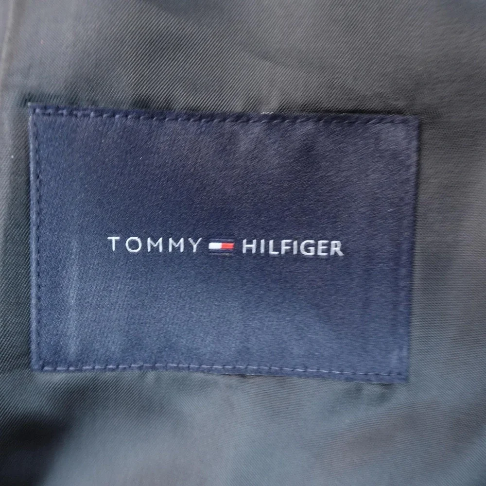 Tommy Hilfiger Blazer Mens 40 Black Corduroy Elbow Patch Sport‎ Coat Suit Jacket
